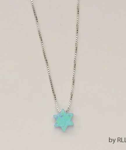 Colgante estrella david y collar