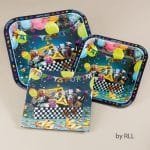 Set platos y servilletas PURIM