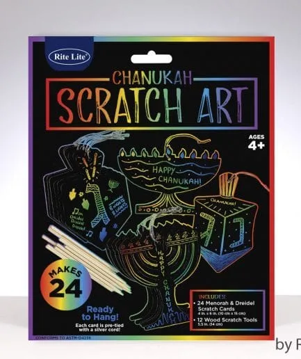 Set de arte de Jánuca para raspar.
