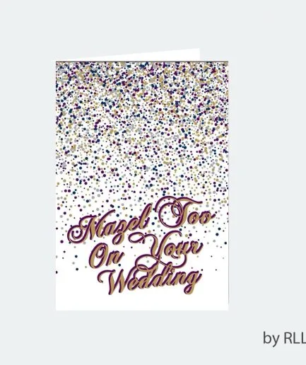 Tarjeta Felicidades Matrimonio